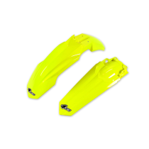 Kit Gardes boues Avant + Arrière - Néon Jaune - UFO Honda 250 CRF-R 2018-2021