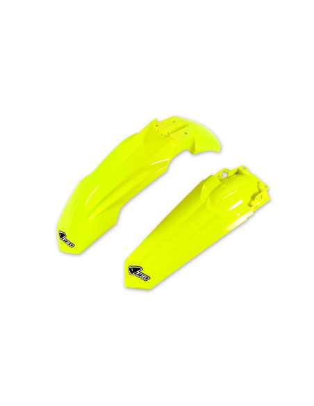 Kit Gardes boues Avant + Arrière - Néon Jaune - UFO Honda 250 CRF-R 2018-2021