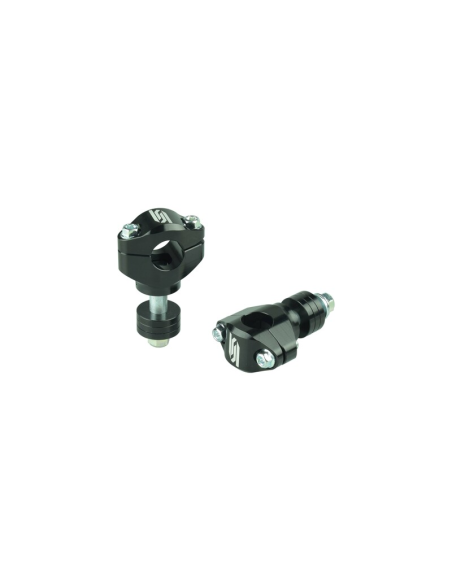 Kit pontets aves réhausses pour té de fourche SCAR Noir diamètre 22mm