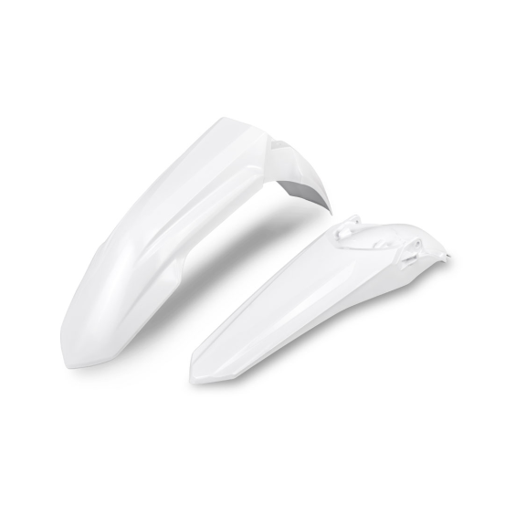 Kit Gardes boues Avant + Arrière - Blanc - UFO Honda 450 CRF-R 2021-2026 / 250 CRF-R 2022-2026