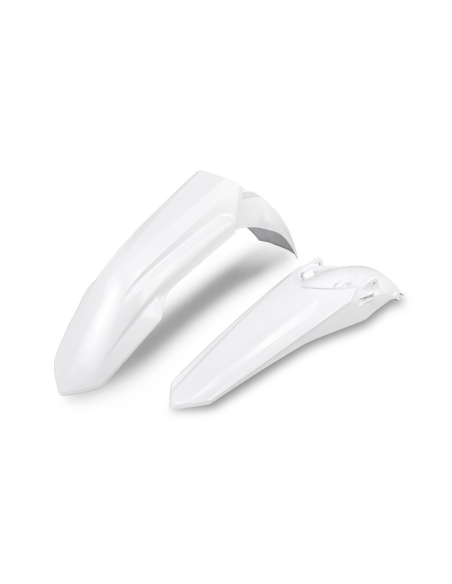 Kit Gardes boues Avant + Arrière - Blanc - UFO Honda 450 CRF-R 2021-2026 / 250 CRF-R 2022-2026