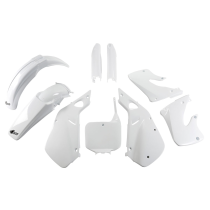 Kit plastiques complet - Blanc - UFO Honda 125 CR 1998-1999 et 250 CR 1997-1999