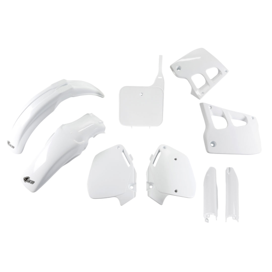 Kit plastiques complet - Blanc - UFO Honda 125 CR 1991-1992 et 250 CR 1990-1991