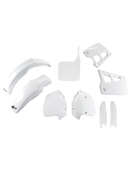 Kit plastiques complet - Blanc - UFO Honda 125 CR 1991-1992 et 250 CR 1990-1991