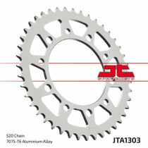 Couronne alu noire JT - Pas 520 - Nombre de dents au choix