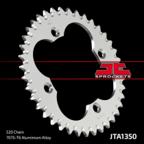 Couronne alu noire JT - Pas 520 - Nombre de dents au choix
