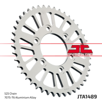 Couronne alu noire JT - 44 dents - Pas 525 - Réf JTA1489.44BLK