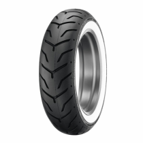 Pneu Arrière Custom DUNLOP D407 HARLEY-D WWW Flancs Blancs Larges 180/65 B 16 M/C 81H TL
