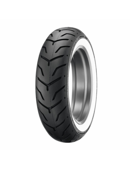 Pneu Arrière Custom DUNLOP D407 HARLEY-D WWW Flancs Blancs Larges 180/65 B 16 M/C 81H TL