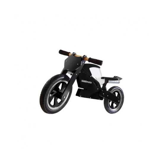 Draisienne enfant en bois - Superbike noir et blanc