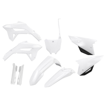 Kit plastiques complet - Blanc - UFO Honda 450 CRF-R 2021-2024 et 250 CRF-R 2022-2024