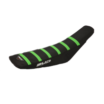 Housse de selle BUD Full Traction KTM SX SXF 2019 - 2022 EXC F TPI 2020 - 2023 Noir Bandes Vertes
