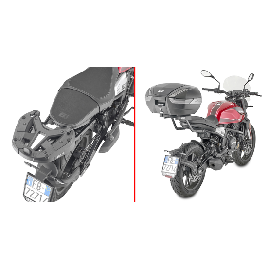 Support top case Givi Monokey - Monolock 9351FZ Moto Morini SEIEMMEZZO SCR 650 2022-2026