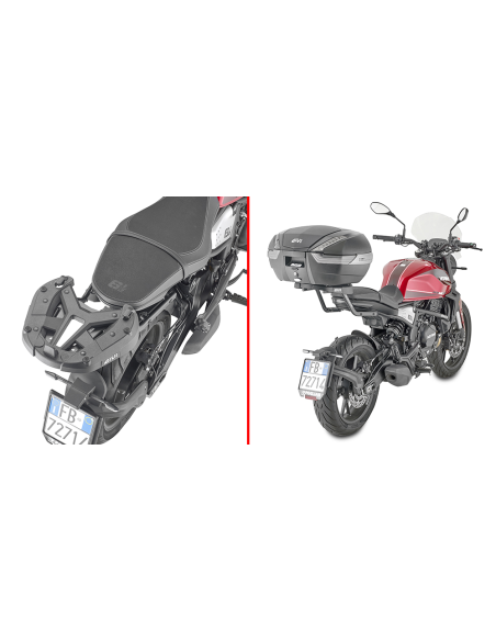 Support top case Givi Monokey - Monolock 9351FZ Moto Morini SEIEMMEZZO SCR 650 2022-2026