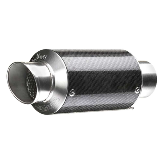 Silencieux LEOVINCE GP CORSA Universels Diamètre 54 mm Uniquement pour motos jusqu'à 500cc Short embout pipette Carbone