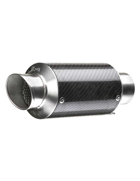 Silencieux LEOVINCE GP CORSA Universels Diamètre 54 mm Uniquement pour motos jusqu'à 500cc Short embout pipette Carbone