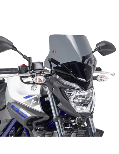Bulle Givi A2127 Yamaha MT-03 321 2016-2019 - Fumé