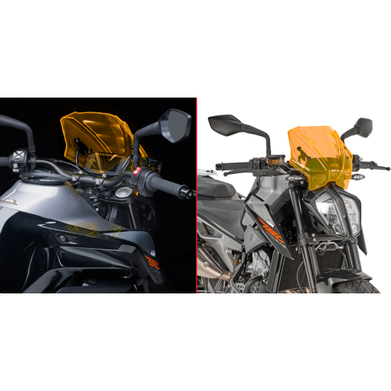 Bulle Givi KTM 790 Duke 2018 - 2020 - Orange fluo