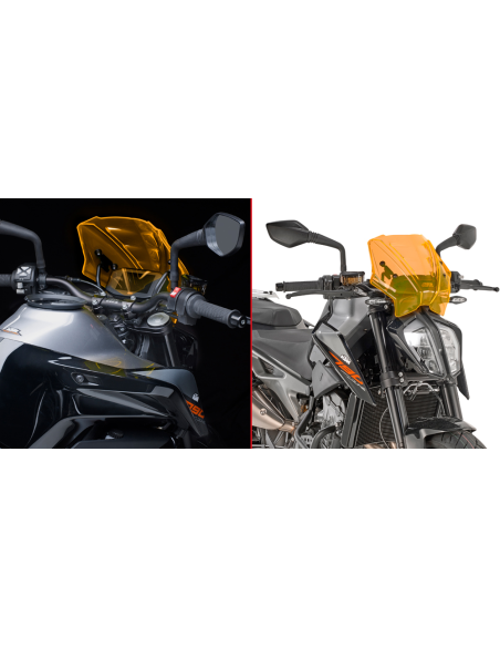 Bulle Givi KTM 790 Duke 2018 - 2020 - Orange fluo