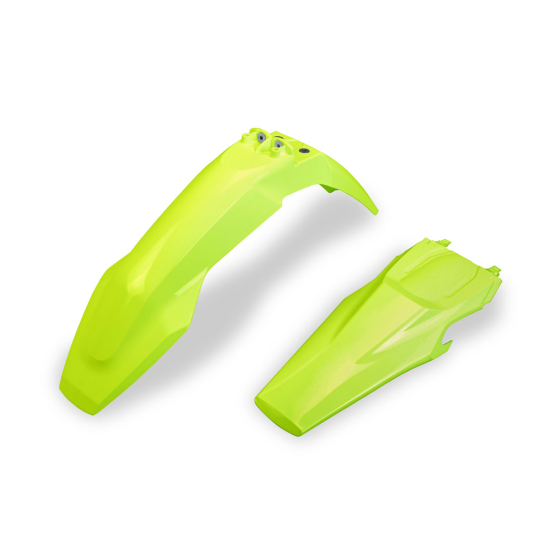 Kit Gardes boues Avant + Arrière - Néon Jaune - UFO Husqvarna TC FC 2019-2022