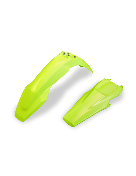 Kit Gardes boues Avant + Arrière - Néon Jaune - UFO Husqvarna TC FC 2019-2022