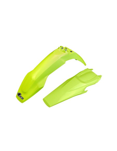 Kit Gardes boues Avant + Arrière - Néon Jaune - UFO Husqvarna TE FE 2020-2022