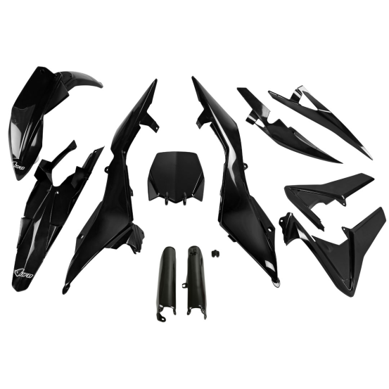 Kit plastiques complet - Noir - UFO Husqvarna 449 TC 2011-2013
