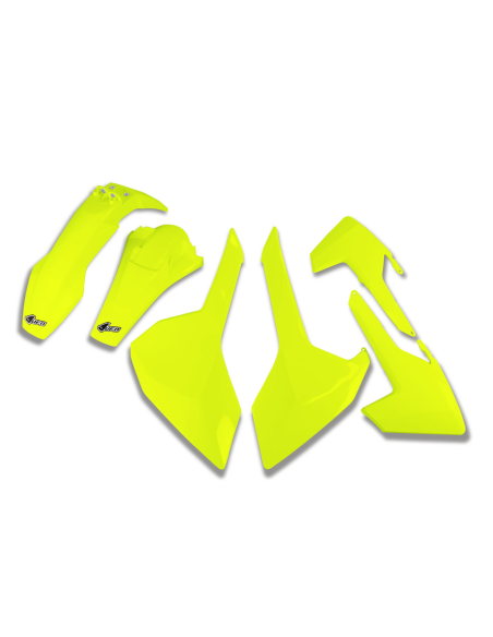 Kit plastiques - Néon Jaune - UFO Husqvarna TE FE 2017-2019
