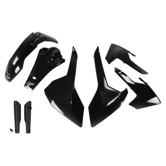Kit plastiques complet - Noir - UFO Husqvarna TE FE 2017-2019