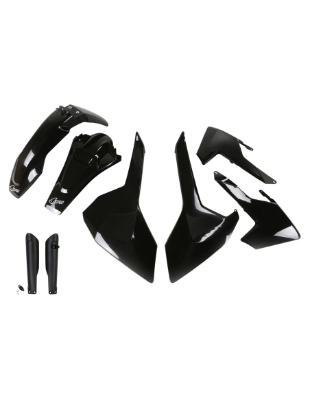 Kit plastiques complet - Noir - UFO Husqvarna TE FE 2017-2019