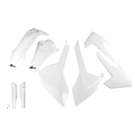 Kit plastiques complet - Blanc - UFO Husqvarna TE FE 2017-2019