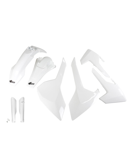 Kit plastiques complet - Blanc - UFO Husqvarna TE FE 2017-2019