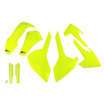 Kit plastiques complet - Néon Jaune - UFO Husqvarna TE FE 2017-2019