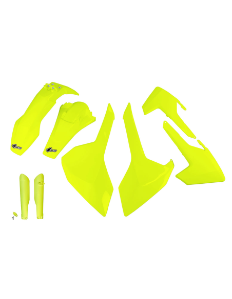 Kit plastiques complet - Néon Jaune - UFO Husqvarna TE FE 2017-2019