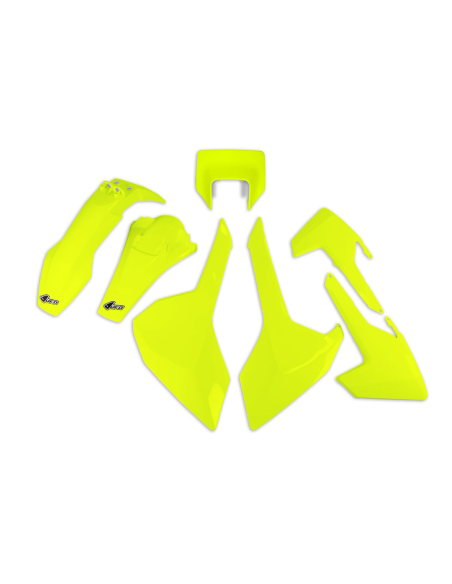 Kit plastiques - Néon Jaune - UFO Husqvarna TE FE 2017-2019