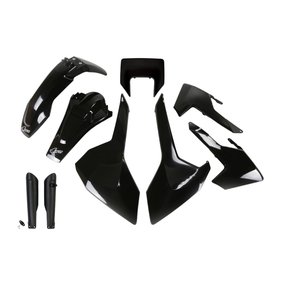 Kit plastiques complet - Noir - UFO Husqvarna TE FE 2017-2019