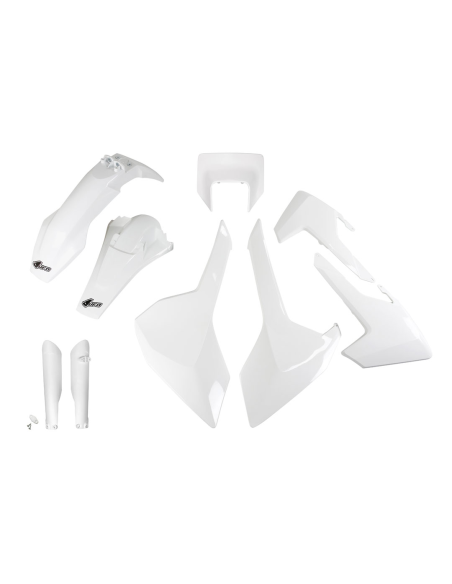 Kit plastiques complet - Blanc - UFO Husqvarna TE FE 2017-2019