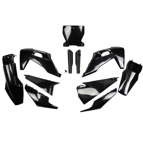 Kit plastiques complet - Noir - UFO Husqvarna TC FC 2019-2022