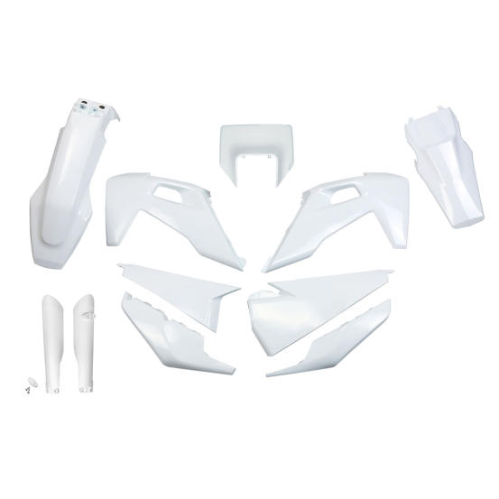 Kit plastiques complet - Blanc - UFO Husqvarna TE FE 2020-2022