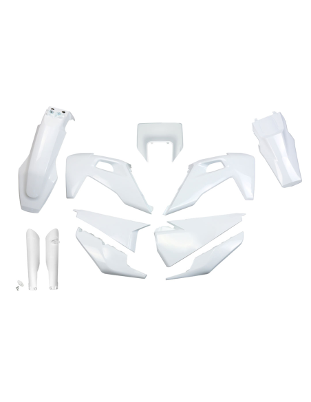 Kit plastiques complet - Blanc - UFO Husqvarna TE FE 2020-2022
