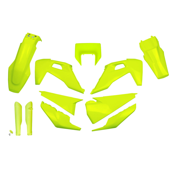 Kit plastiques complet - Néon Jaune - UFO Husqvarna TE FE 2020-2022