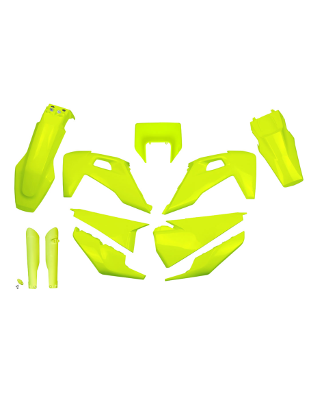 Kit plastiques complet - Néon Jaune - UFO Husqvarna TE FE 2020-2022