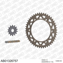 Kit chaine 520 AFAM - Couronne alu anti-boue - Type de chaine au choix - YAMAHA WR 250 Z 1998-1999