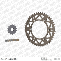 Kit chaine 520 AFAM - Couronne alu anti-boue - Type de chaine au choix - YAMAHA YZ 426 F 2000-2002