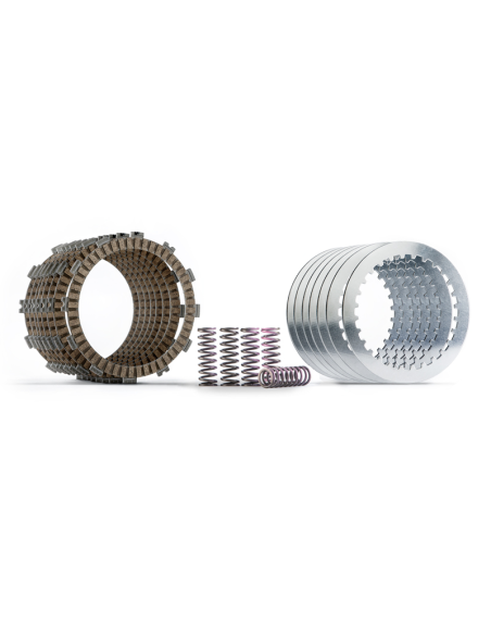 Kit 7 disques et ressorts d'embrayage HINSON Honda 125 CR 1987-1999 Husqvarna 125/250 TC/TE KTM 125/200 EXC 125/150 SX