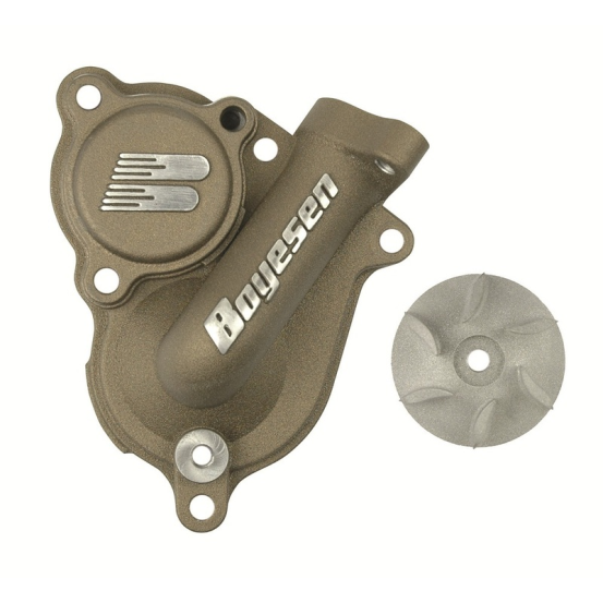 Carter de pompe a eau BOYESEN Magnésium avec hélice Kawasaki 250 KXF 2004 - 2016 Suzuki 250 RMZ 2004 - 2006