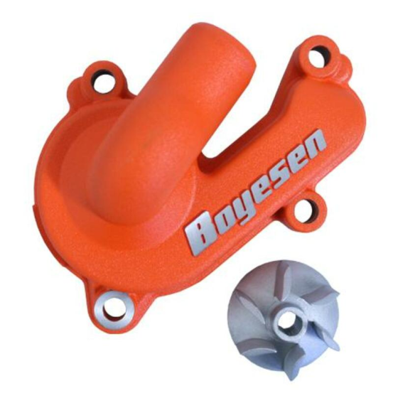 Carter de pompe a eau BOYESEN Orange avec hélice KTM 125 / 150 SX 2016 - 2020 Husqvarna 125 TC 2016 - 2020