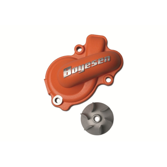Carter de pompe a eau BOYESEN Orange avec hélice KTM 250 SXF / EXCF 350 SXF / EXCF 350 Freeride Husqvarna 250 / 350 FC / FE