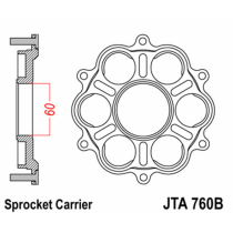 Porte-Couronne JT DUCATI (6 silent bloc)