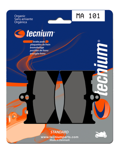 Plaquettes de frein avant/arrière TECNIUM MA 101